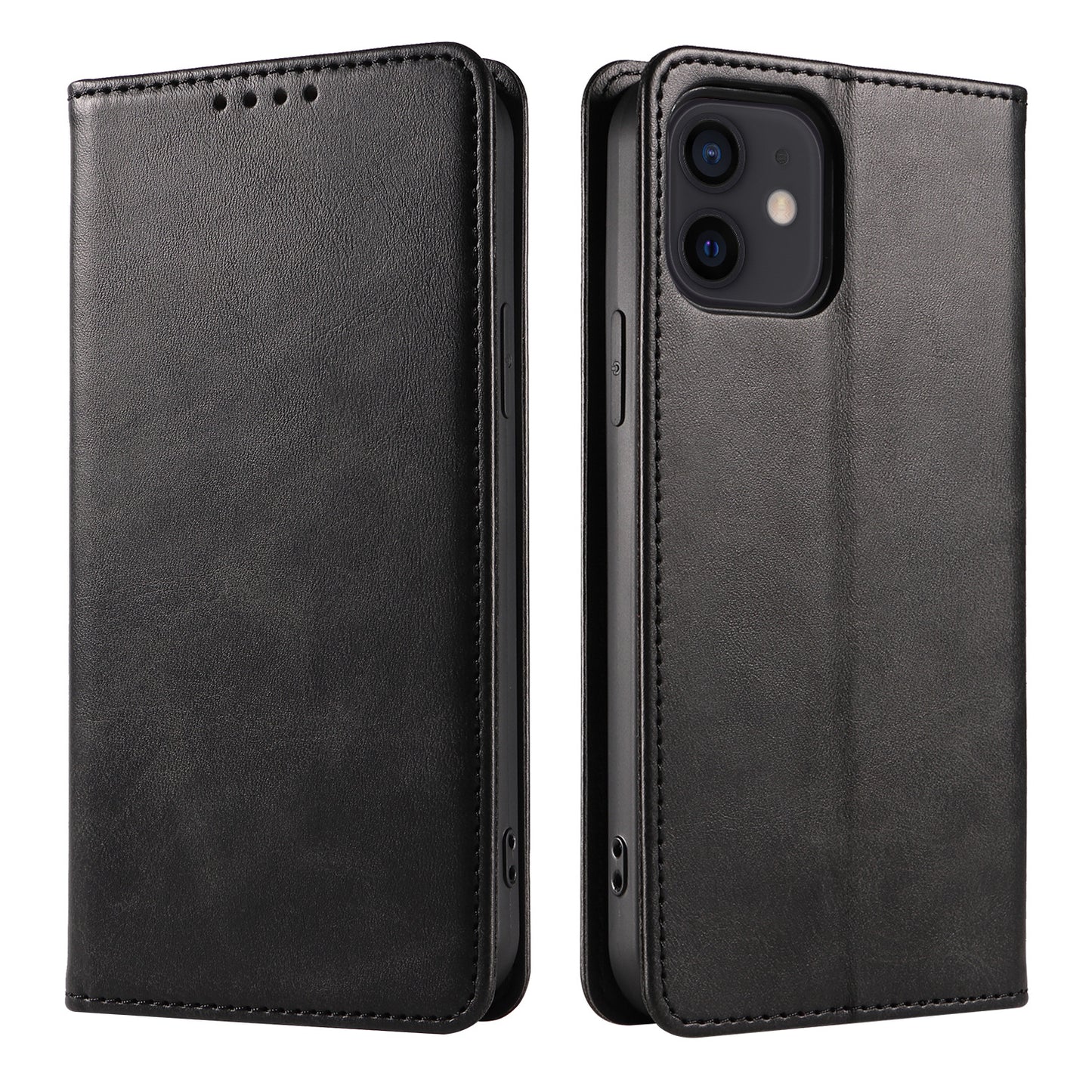 Leather Magnetic Flip Wallet Case