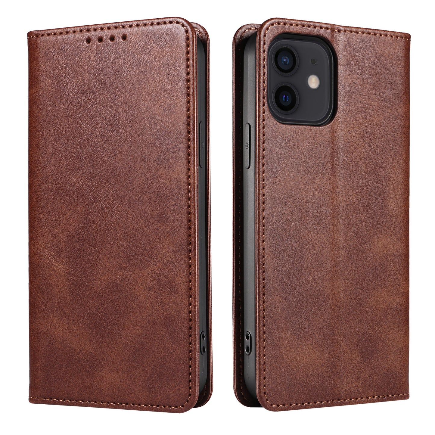 Leather Magnetic Flip Wallet Case