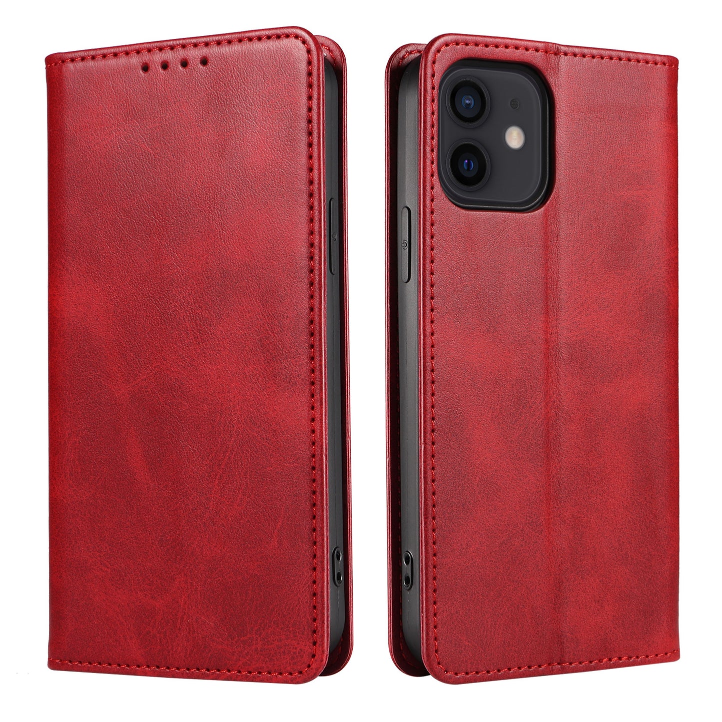 Leather Magnetic Flip Wallet Case